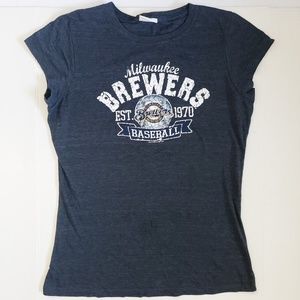 MLB - MILWAUKEE BREWERS GLITTER BLUE SHIRT
